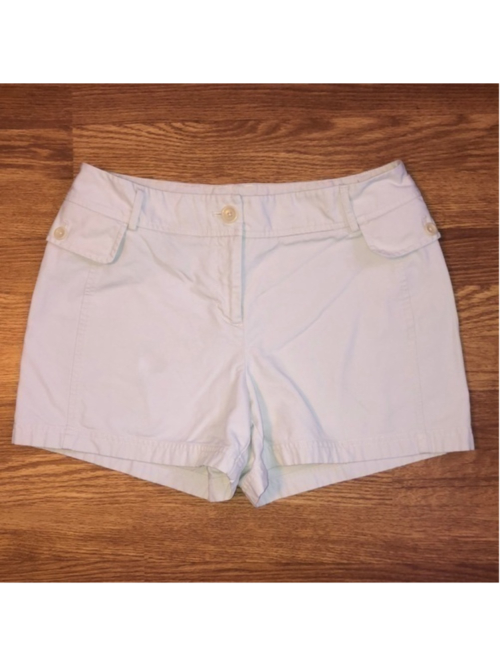 Ann Taylor Khaki Shorts Size 8 100% Cotton